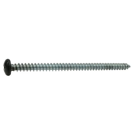 Midwest Fastener Sheet Metal Screw, #10 x 3 in, Painted Steel Pan Head Phillips Drive, 10 PK 37876